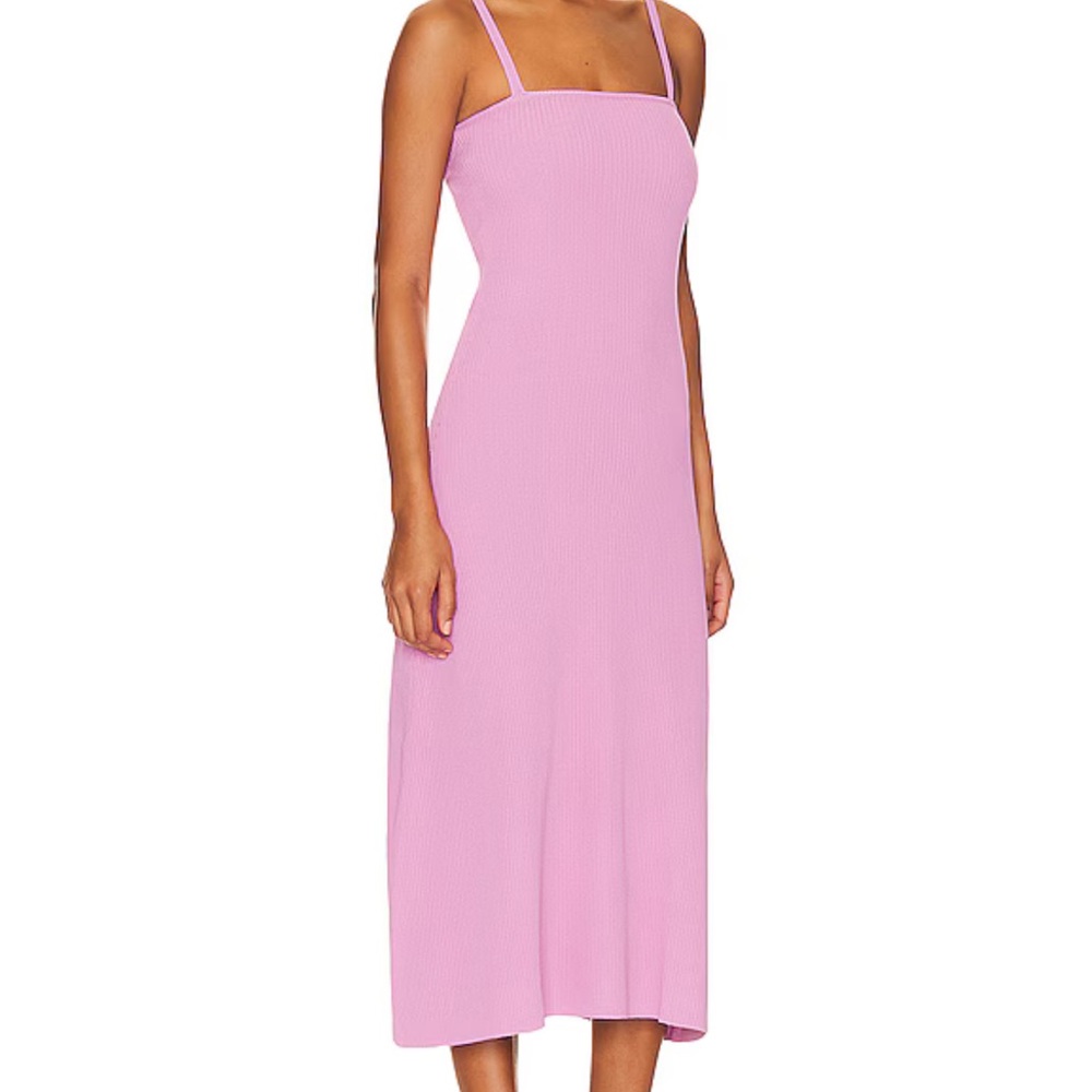 MINKPINK Lovita Knit Midi Dress in Violet